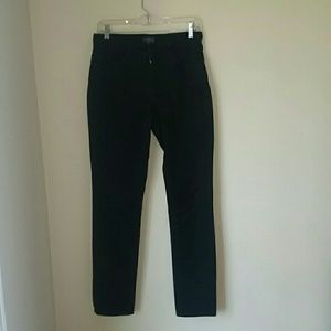 Black straight leg jeans