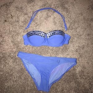 Blue bikini set
