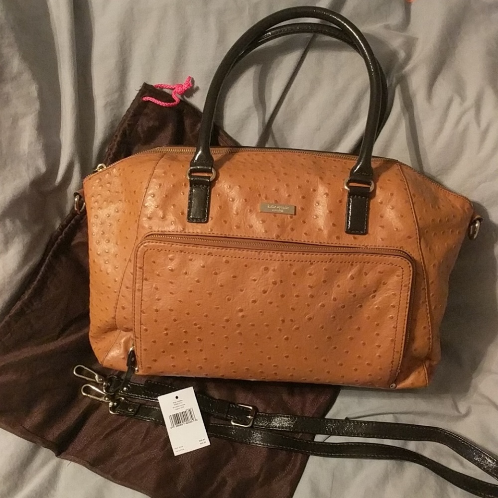 Kate Spade Large Catalina in Cognac