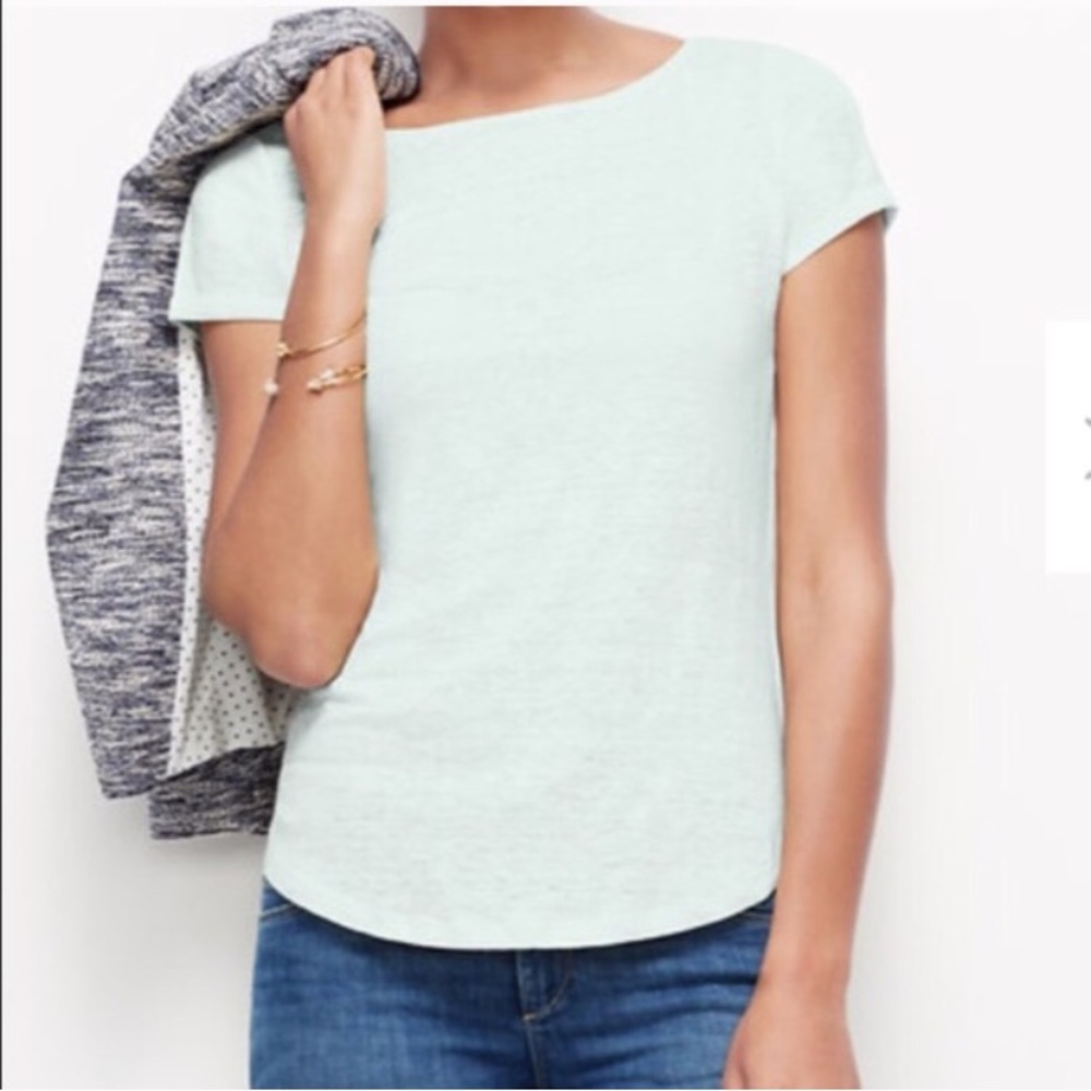 Ann Taylor linen blend tee