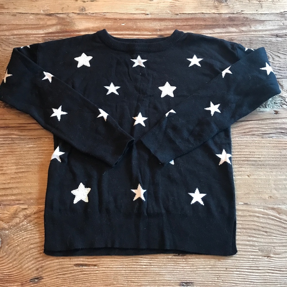 Sequined star sweater