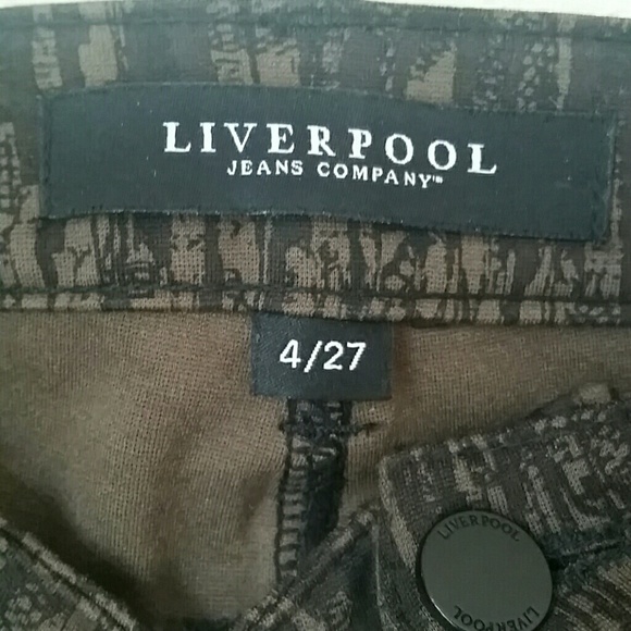 Brown and black textured Jeggings - Picture 2 of 3