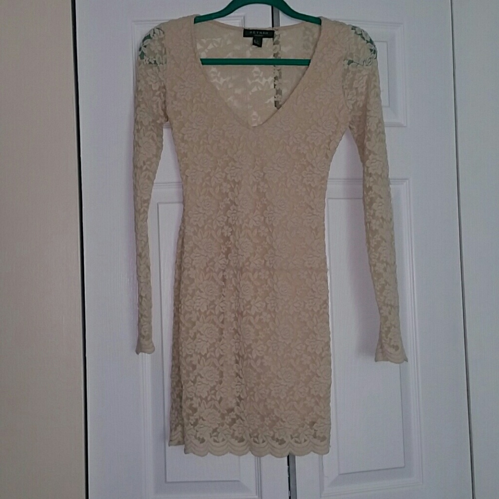 Cream Lace Dress