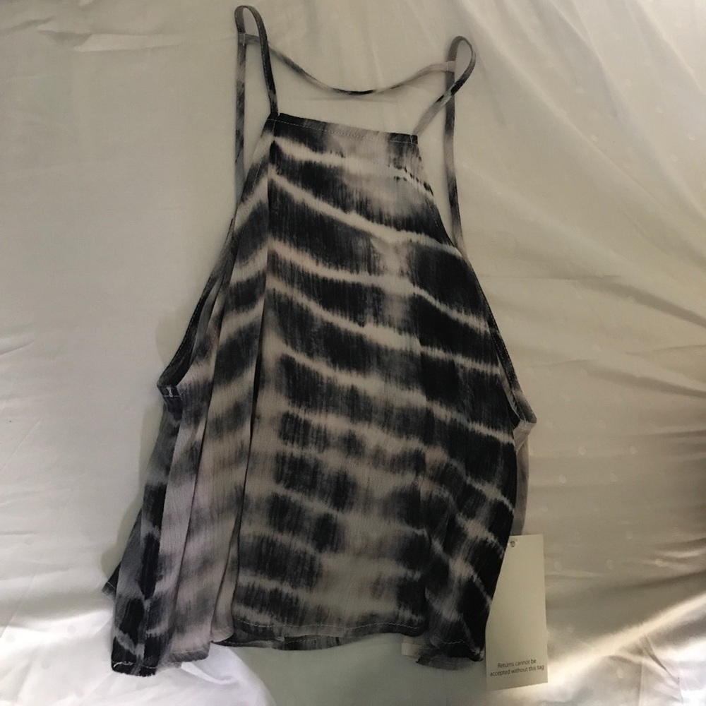 Tobi high neck strappy cami tank