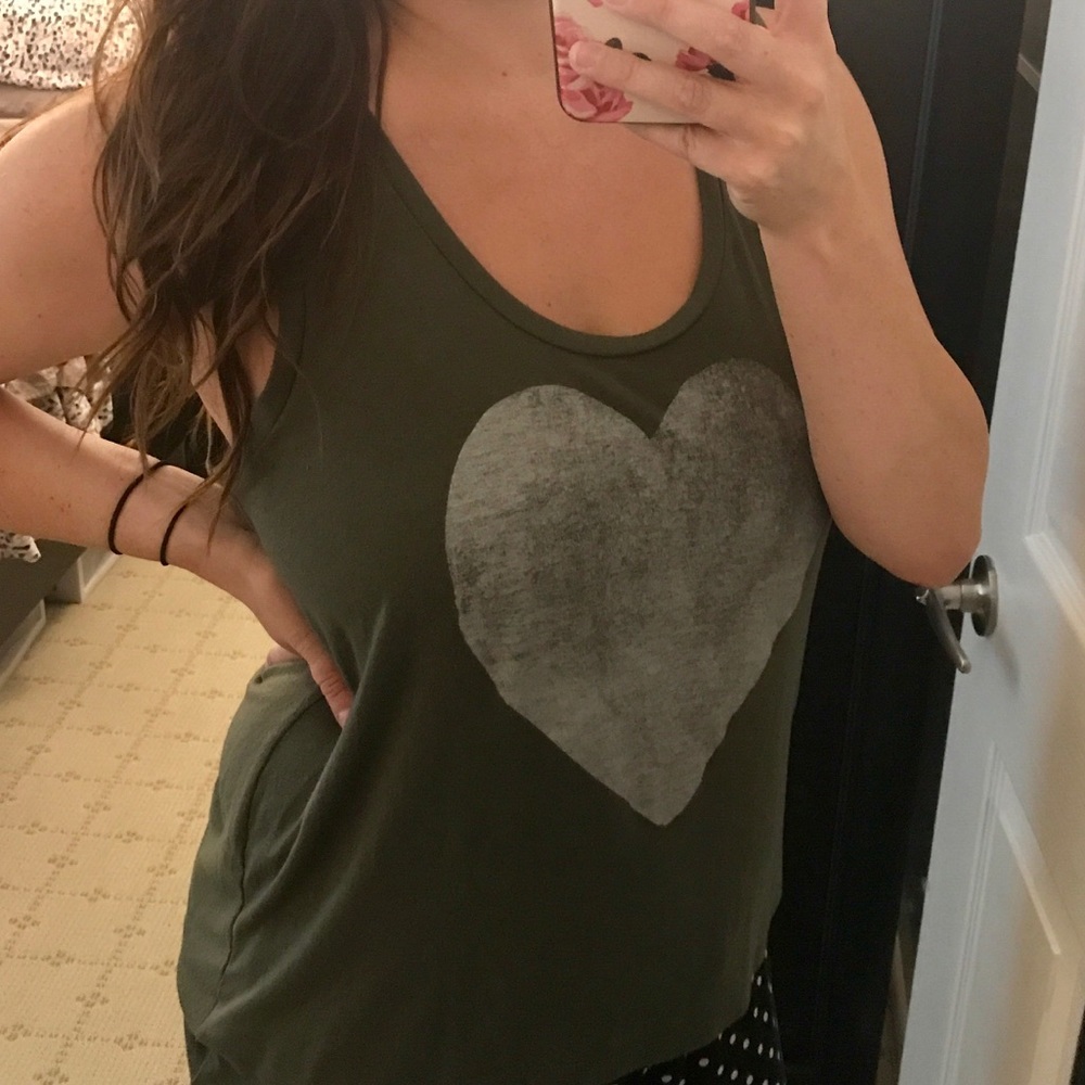 Express heart tank top