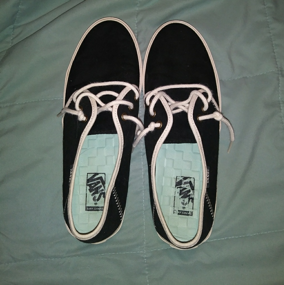Black Vans "Surf Siders"
