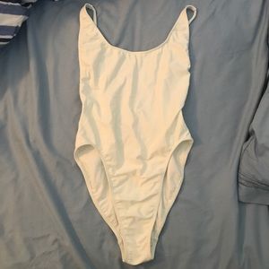 white american apparel one piece