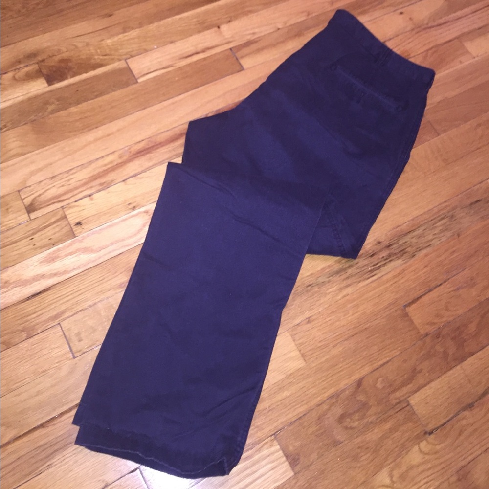Men's navy blue khakis