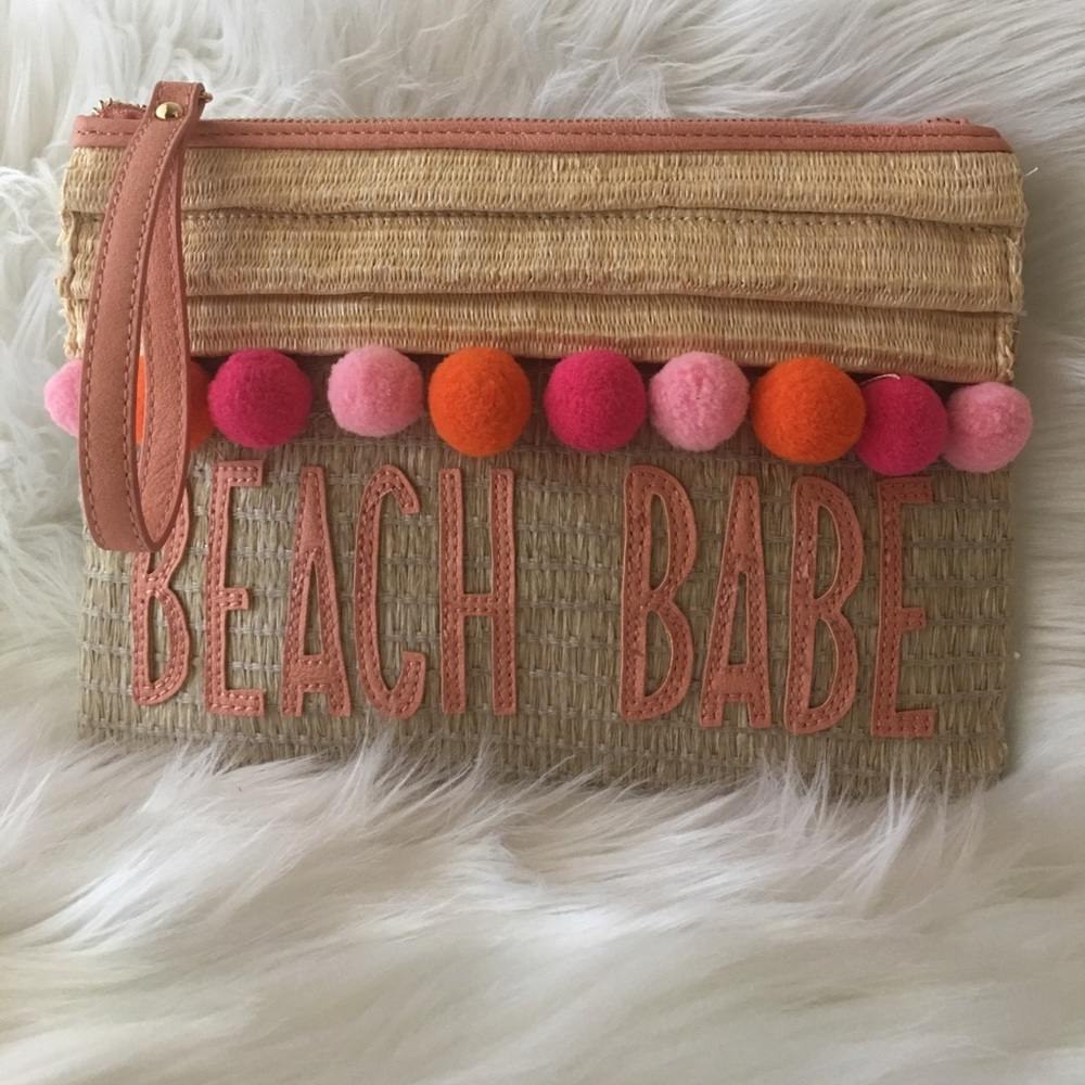 Beach Babe Pom Pom Clutch