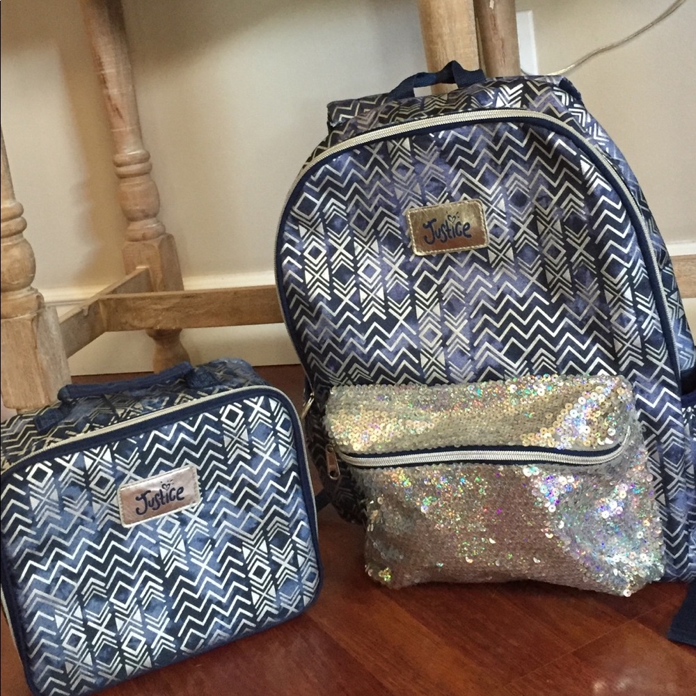 Justice Book Bag and Lunch Box
