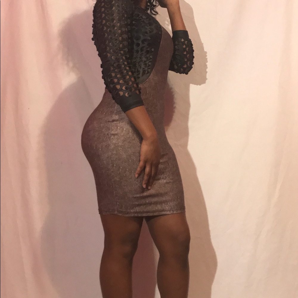 Bodycon  grommet detail sexy dress