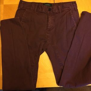 PacSun 28x30 skinny pants cranberry/maroon