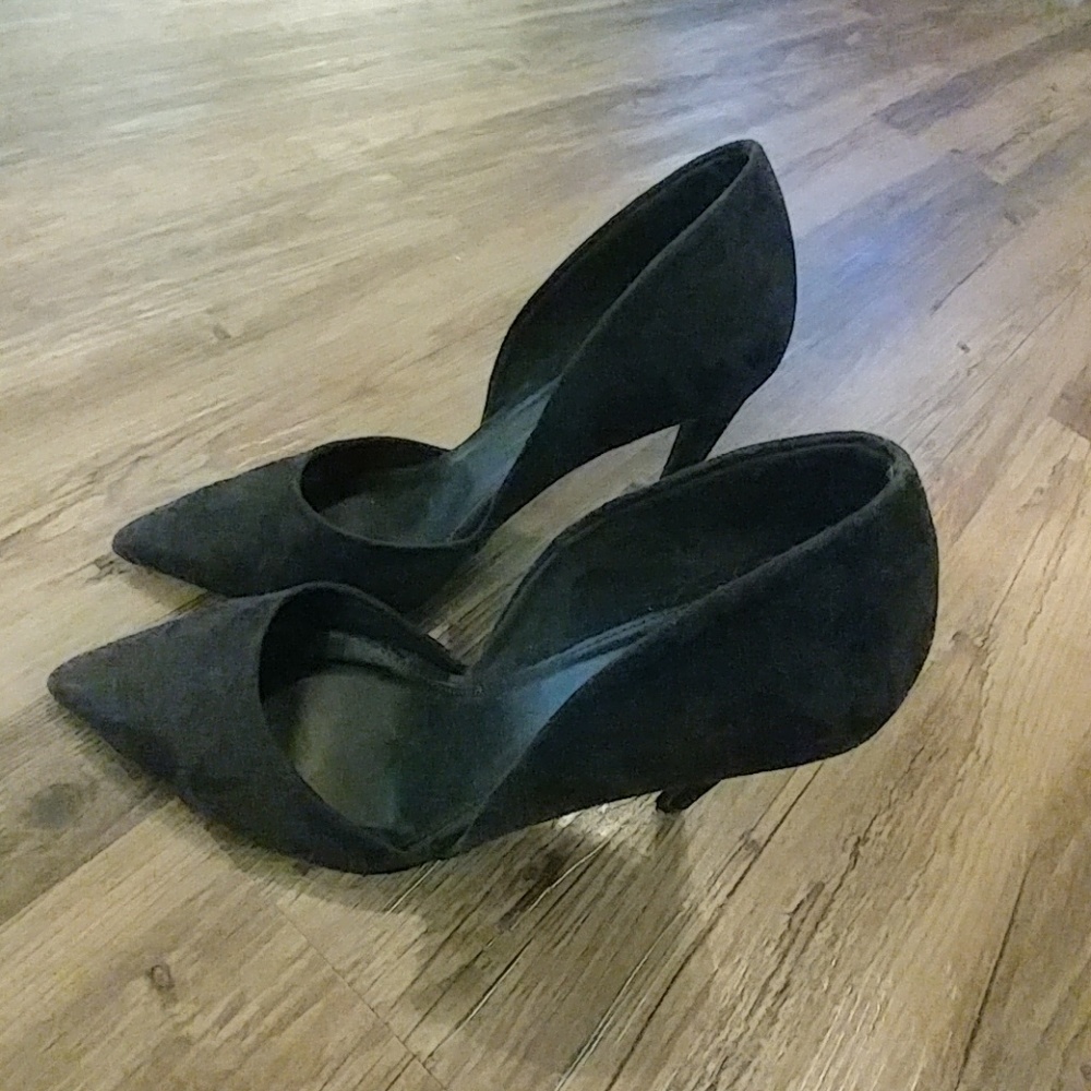 Black Suede Charlotte Russe Stilletos