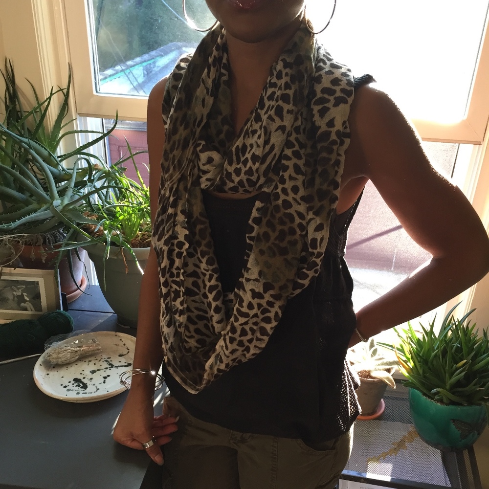 Leopard Print Infinity Scarf