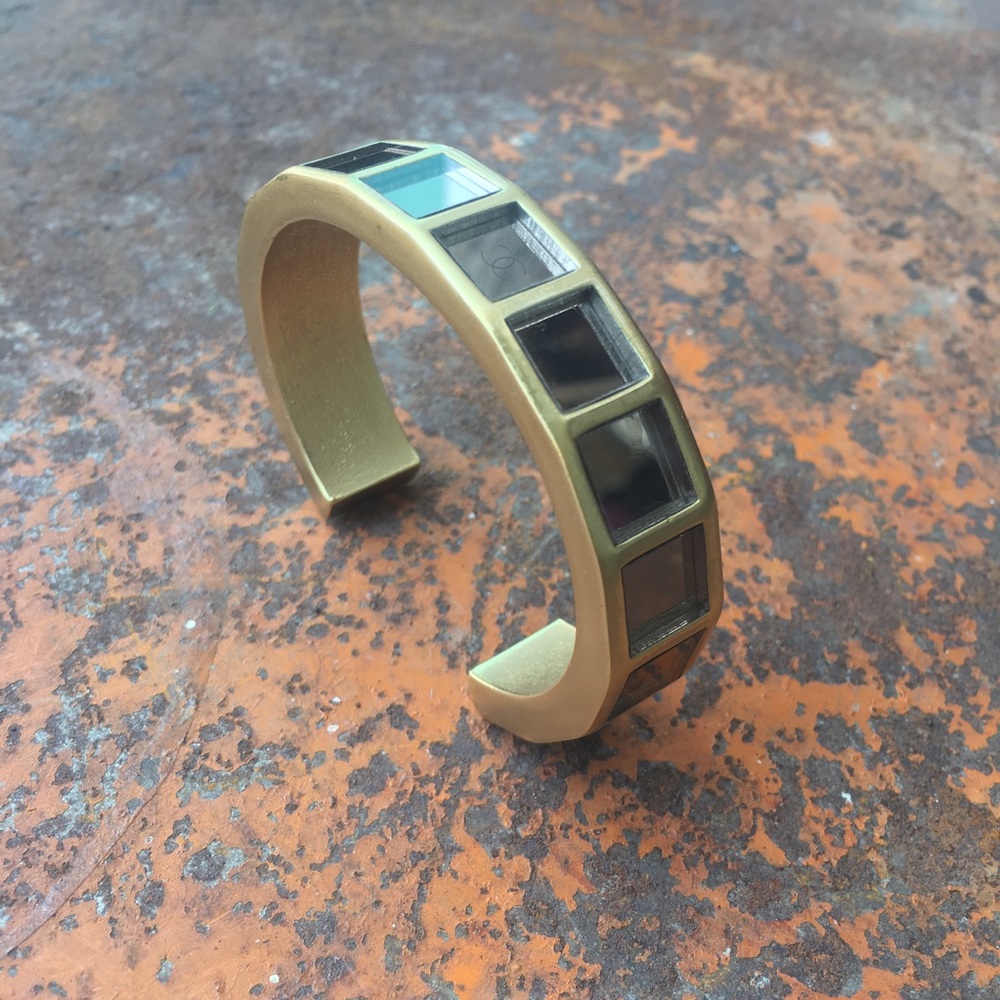 Chanel Gold-tone Mirrored Cuff