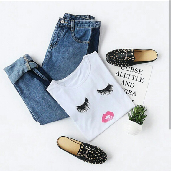 LAST PAIR!//The Regina// Black studded slide Flats - Picture 6 of 7