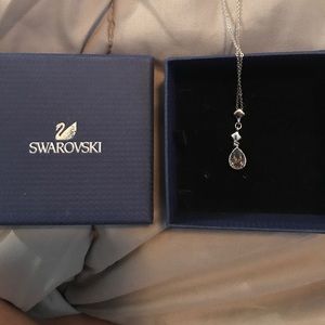 Silver Swarovski necklace
