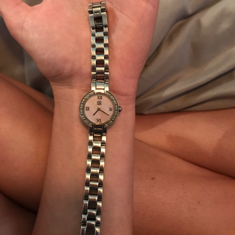 ESQ silver watch