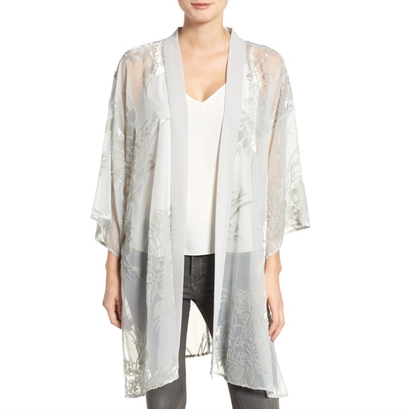 Jackets & Coats - Velvet burnout kimono Jackets & Coats - Velvet burnout kimono