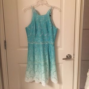 Ombré lace dress