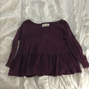 Free people peplum top