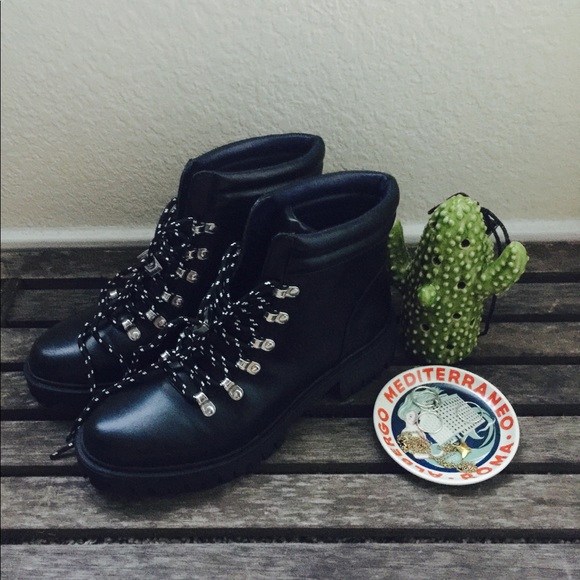 Zara Shoes Zara Lace Up Boots Poshmark
