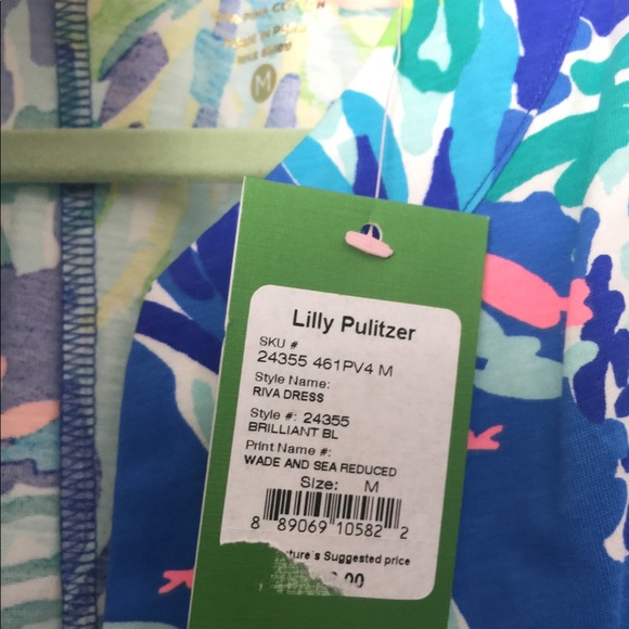 NWT LILLY PULITZER RIVA DRESS M. MOVING MUST GO - Picture 2 of 2