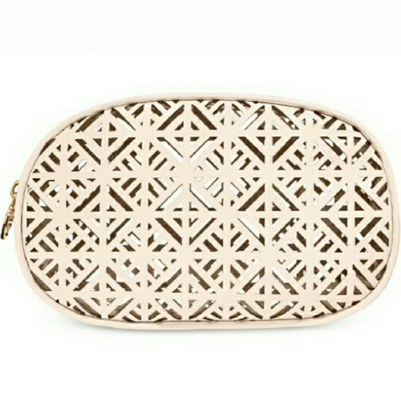 🆕Tory Burch Blush Pink Patent Cosmetic Bag - Picture 2 of 6