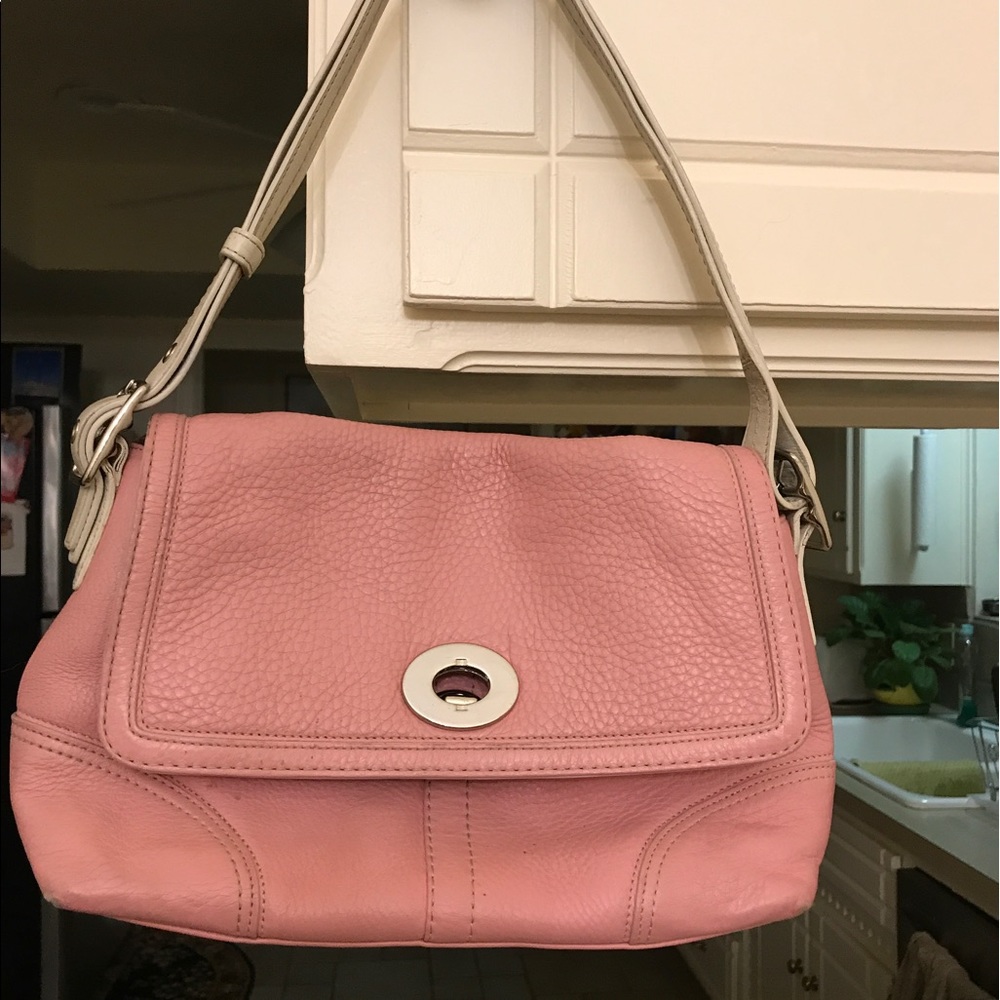 Pink coach purse