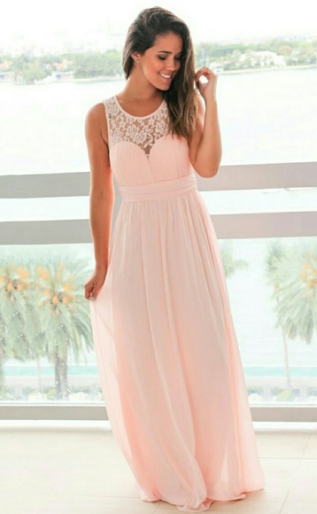 NWT Beautiful Blush & Lace Dress - Picture 4 of 8