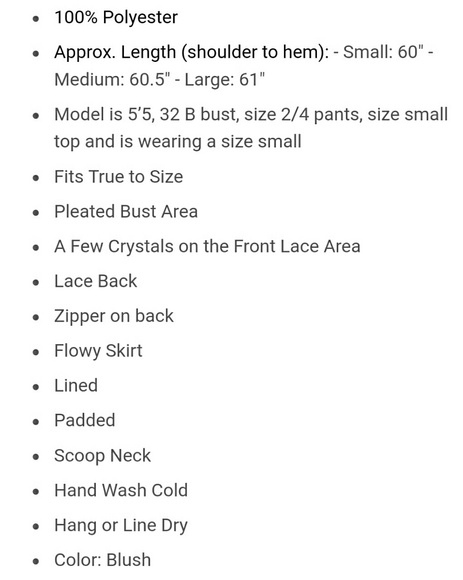 NWT Beautiful Blush & Lace Dress - Picture 7 of 8