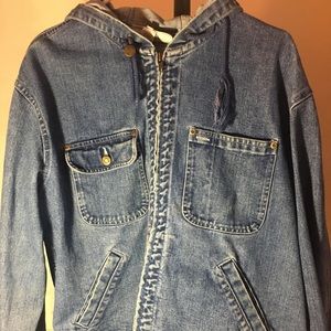 Oversized throwback denim jacket