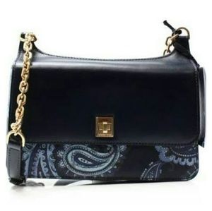 NWT Michael Kors Paisley Leather Messenger Purse