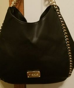 Bebe Colette Triple Entry black purse
