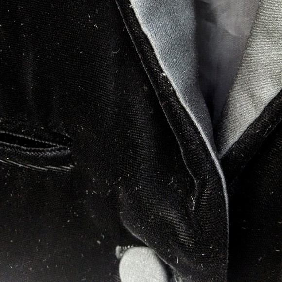 Rare Vintage 70s Mollie Parnis Crop Velvet Jacket - Picture 6 of 7