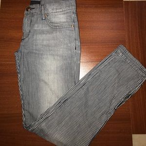 Juicy couture blue and white stripes