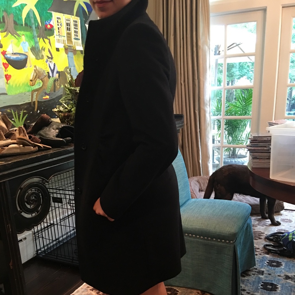 Saks Fifth Avenue wool and cashmere mix Mid length
