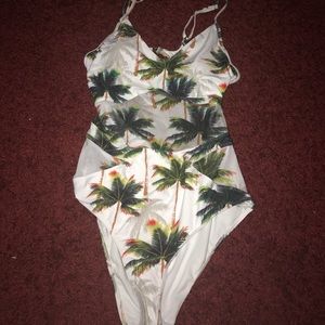 One piece Cupshe palm tree bathing suit