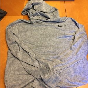 Nike Dri-Fit hoodie, medium, grey