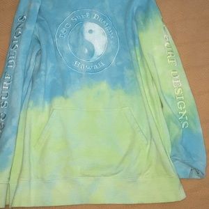 Tie dye,yin yang hoodie