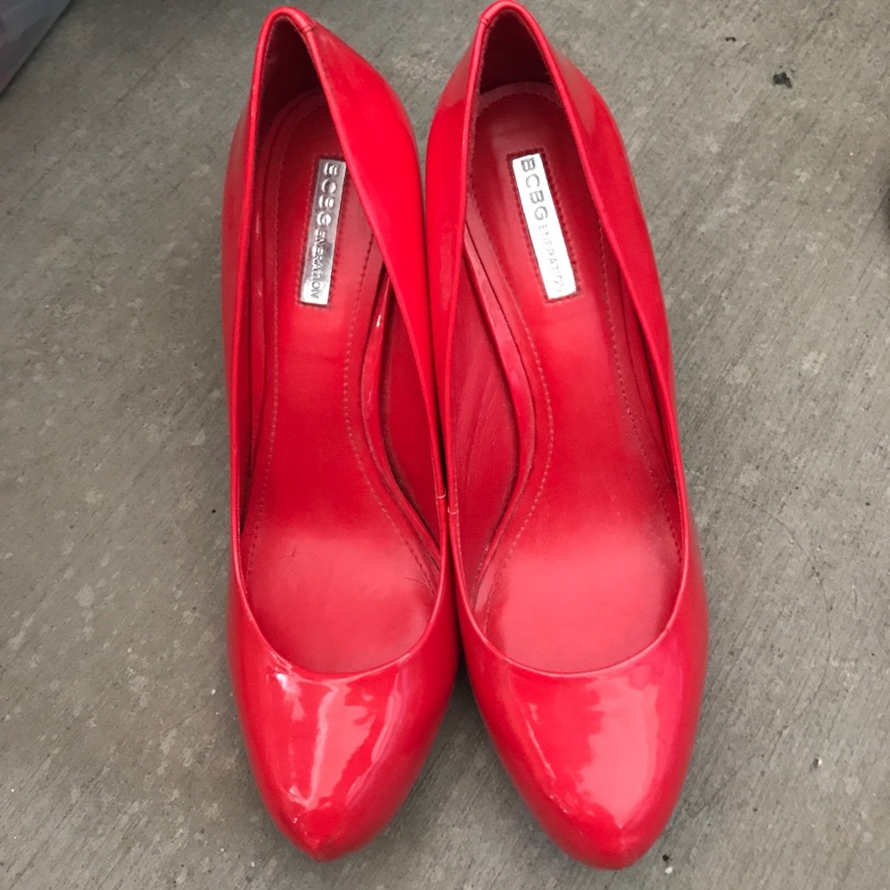 Bcbgeneration Red Patent Leather Platform Pumps - image 2