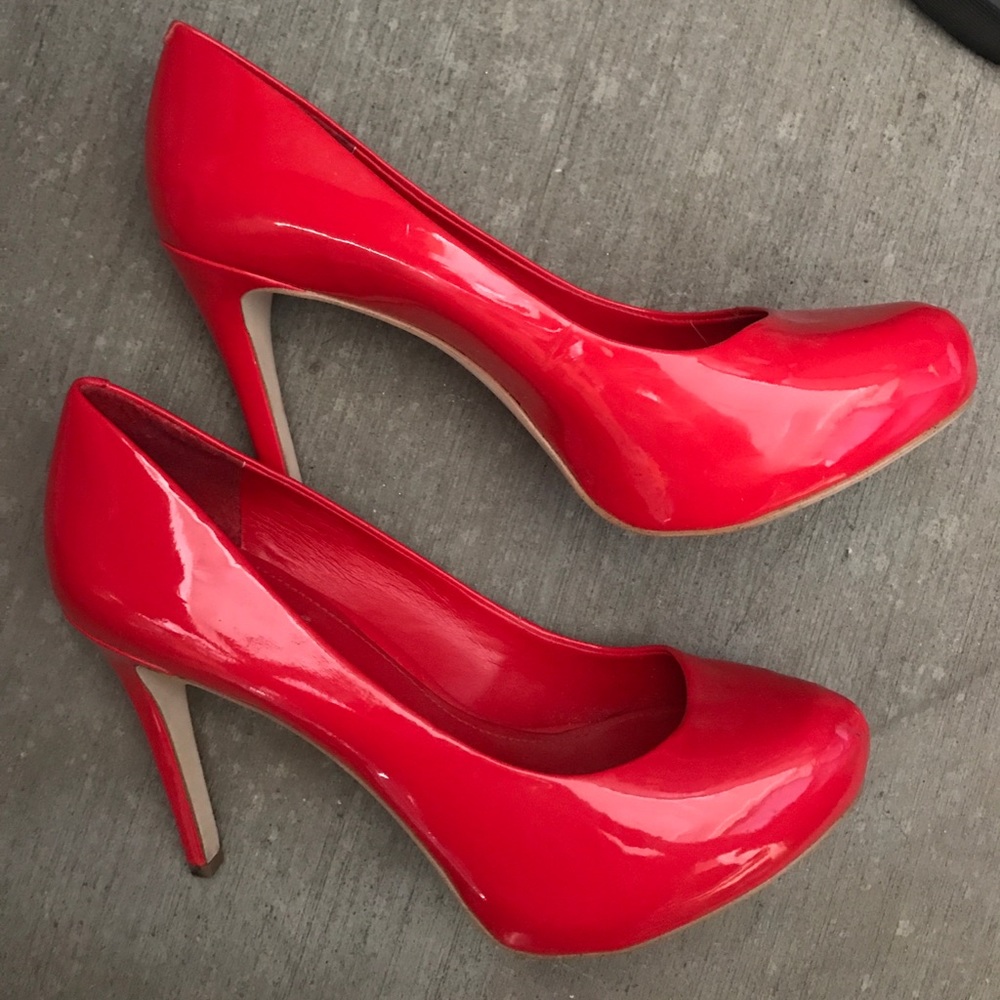 Bcbgeneration Red Patent Leather Platform Pumps - image 3