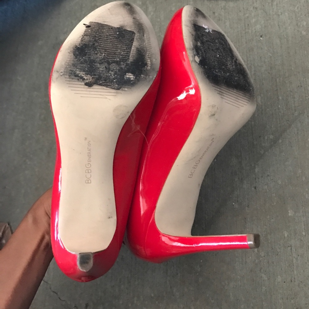 Bcbgeneration Red Patent Leather Platform Pumps - image 4