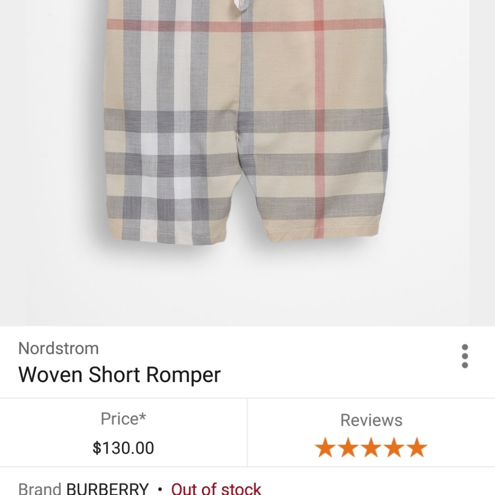 🎈SOLD🎈Authentic Burberry Pale Trench Onesie