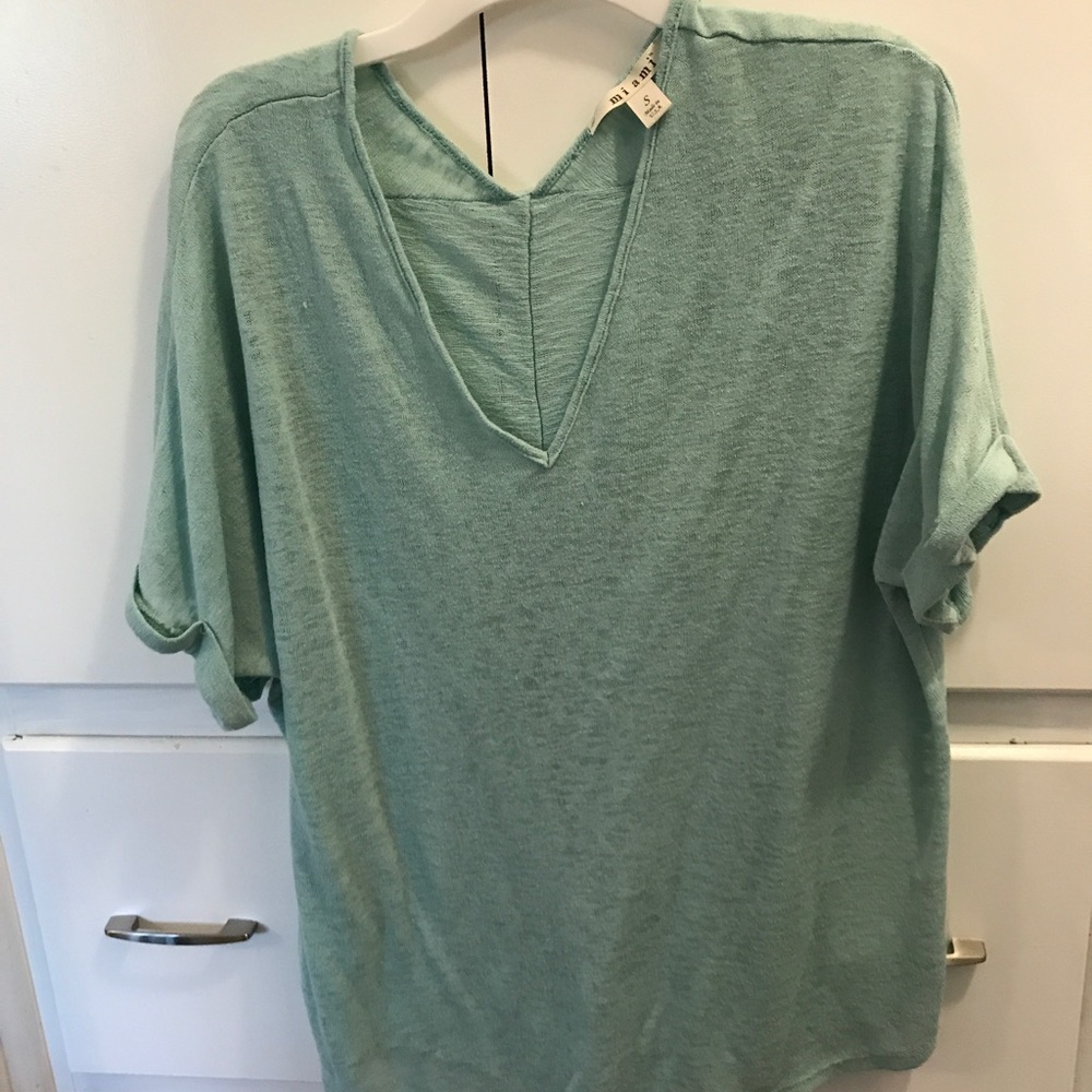 Aqua shirt