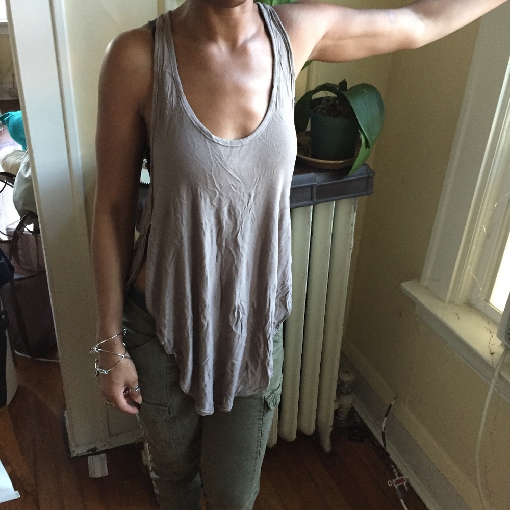 FREE PEOPLE CLAY COLORED TANK