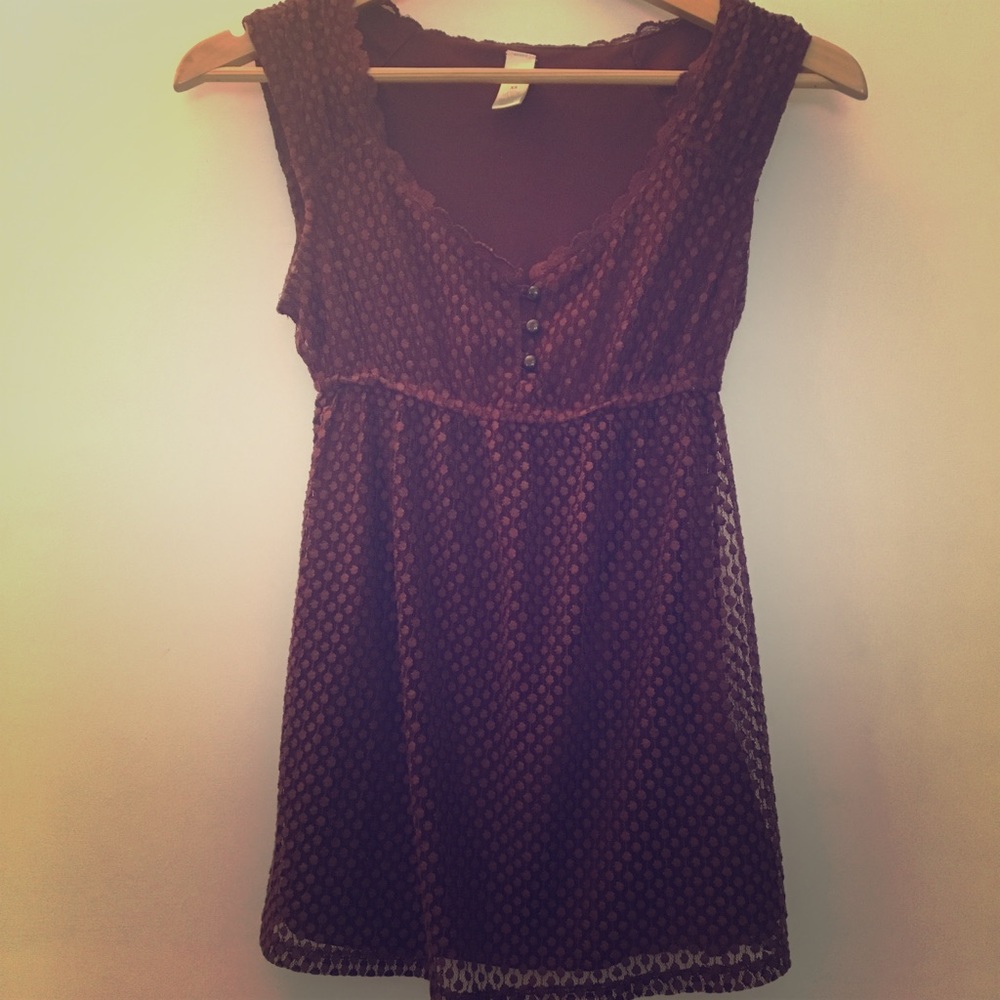 Plum/Dark Purple Laced Camisole