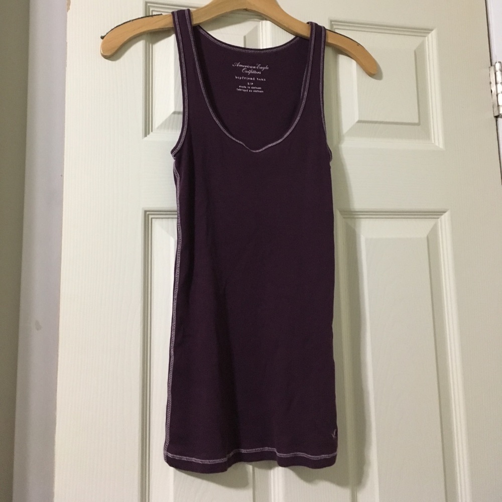 American Eagle Dark Purple Tank Top