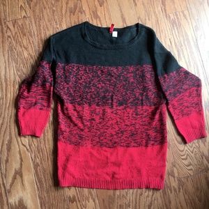 HM Red and Black Sweater