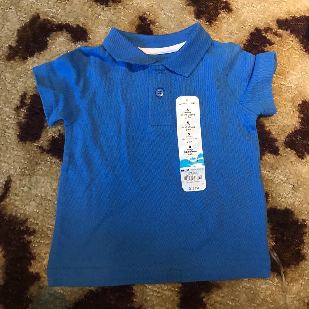 Baby boy blue collar shirt